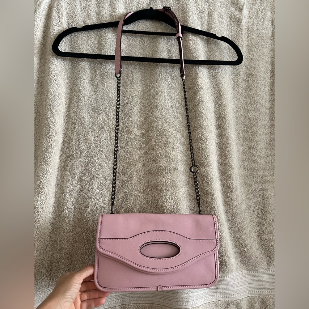 Coach Pink and Brown Crossbody Bag - Picture 6 of 7